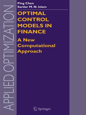cover image of Optimal Control Models in Finance